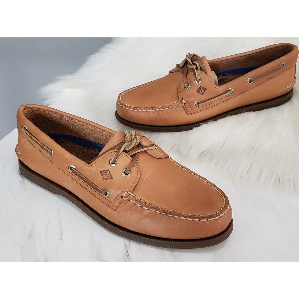 NEW SZ 11 - Sperry Sahara Boat Shoe 0197640 SLIP ON A/O BROWN MENS EURO 44.5